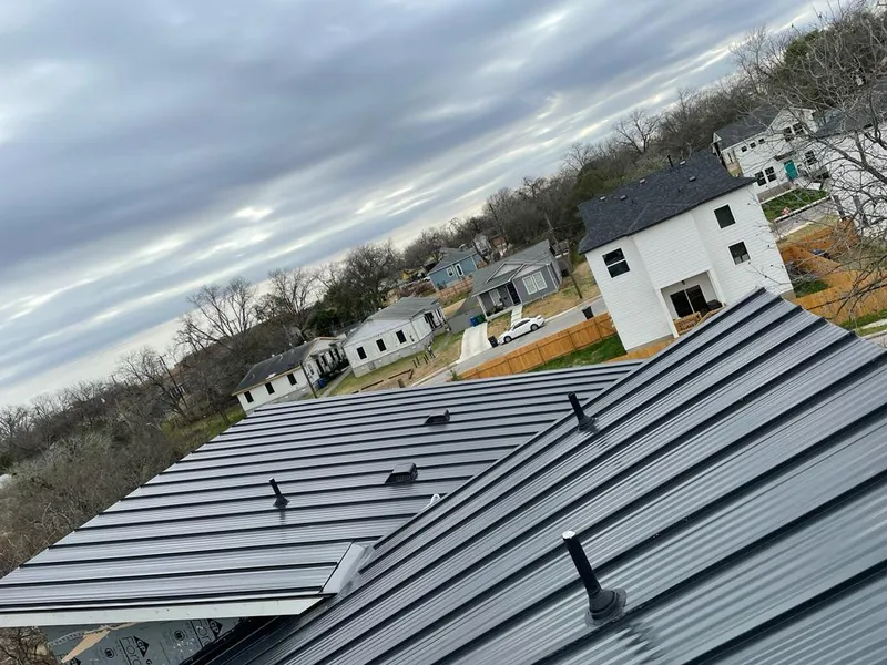 Standing seam metal roof panels with vents for Skylight Repair in Bemidji